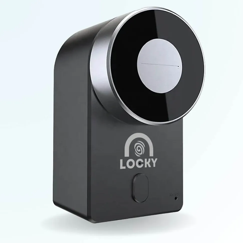 Pack serrure connectée locky-4 smart lock 2.0 + clavier sans fil + passerelle + cylindre ajustable