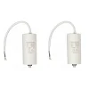 Pack 2x Condensateurs 50.0uf 450 V + Cable Condo fil 50mf FIXAPART
