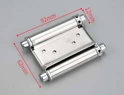 1 paire de charnières de porte battante à double action réglables en acier inoxydable pour comptoir de salon de café