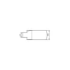 Paire de paumelles pour feuillure de 45mm lagune chromé brillant - Stremler - 4201.30.0X2