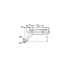 Paire de paumelles pour feuillure de 45mm lagune chromé mat - Stremler - 4201.31.0