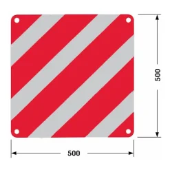 Panneau aluminium réfléchissant hors gabarit 500x500