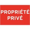Panneau de signalisation "Propriété privée"