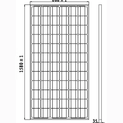 Panneau solaire Série Mono cellules PERC 210W
