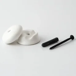 Passe Câble GRIP Isolateur en Porcelaine Blanche Manufacturés pour 1 Câble électrique textile Sécurité et style raffiné
