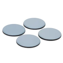 Patin auto-adhésifs Diall 65 mm x 4, blanc + gris/bleu
