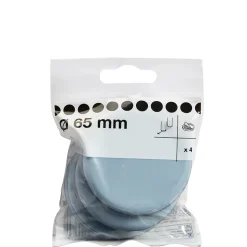 Patin auto-adhésifs Diall 65 mm x 4, blanc + gris/bleu