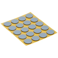 Patin auto-adhésifs Diall 17 mm x 20, noir + gris/bleu