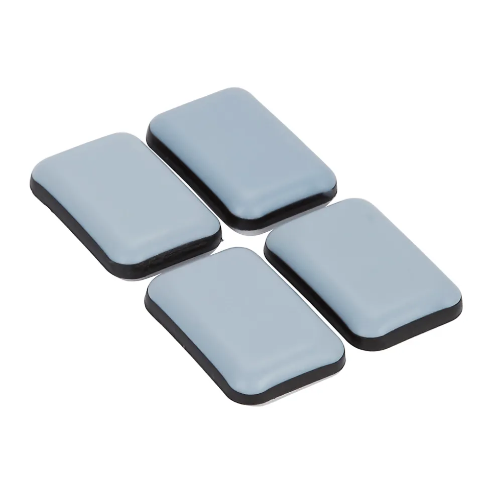 Patin auto-adhésifs Diall 24 x 24 mm x 12, noir + gris/bleu