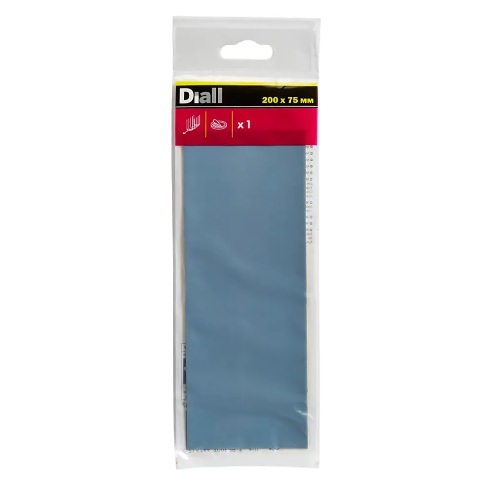 Patin auto-adhésifs Diall 200 x 75 mm x 1, noir + gris/bleu