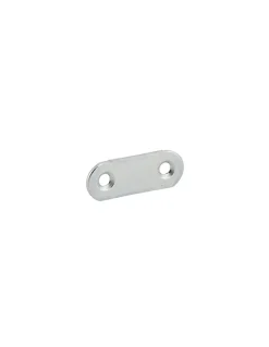 Patte d'assemblage, 40x15mm, bouts ronds, acier zingué - THIRARD
