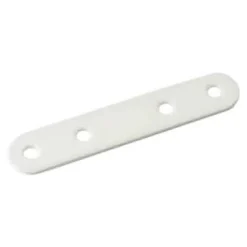4 Pattes d'assemblage Acier Blanc L.80 x H.15 x EP.2mm