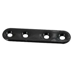 4 Pattes d'assemblage Acier Noir L.60 x H.15 x EP.2mm