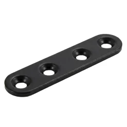 4 Pattes d'assemblage Acier Noir L.60 x H.15 x EP.2mm