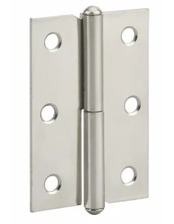 Paumelle de porte de meuble / porte légère, 60x40mm, acier, droite - THIRARD