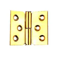 Paumelle laitonnée 50 x 40 mm gauche vendue par 2