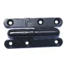 Paumelle noire ronde Afbat 80 x 45 mm gauche