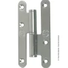Paumelle parisienne droit bout rond en inox 140x55 mm