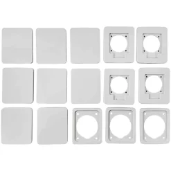 Pcsn18pt - Coffret Pour Prise étanche Ip65 - Prédécoupage 8 Prises - 1 Rangée De 18 Modules - Ide Star