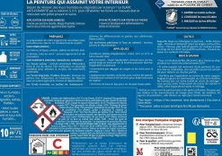 Peinture anti-humidité assainissante intérieur blanc mat V33 1 L