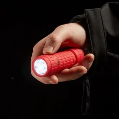 Petite lampe torche LED caoutchoutée rouge Diall 27 lumens