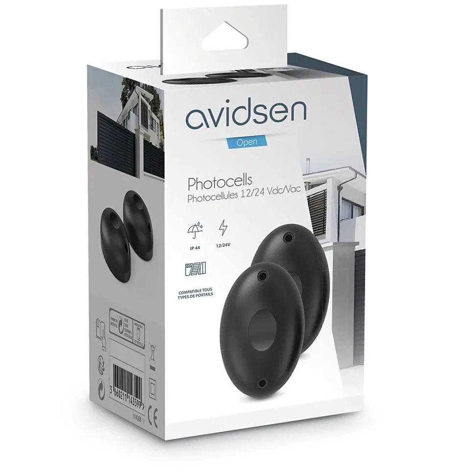 Photocellules pour toutes motorisations de portail Avidsen 12V/24V