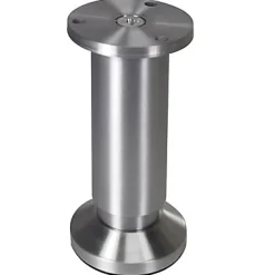 Pied ajustable Diall ø38 x 150-168 mm aluminium mat