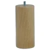 Pied de lit cylindrique H. 150 mm x ø70 mm verni