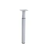 Pied de lit réglable en aluminium blanc Bar Plus H. 24 / 38 x L. 3 cm