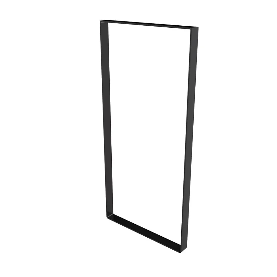 Pied de meuble cadre en acier noir Cime H. 85 cm