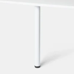 Pied de plan de travail GoodHome Nantua H. 87.5 cm / 90 cm x ø 6 cm blanc, 1 pièce