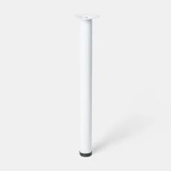 Pied de plan de travail GoodHome Nantua H. 87.5 cm / 90 cm x ø 6 cm blanc, 1 pièce