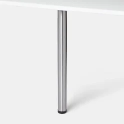 Pied de plan de travail GoodHome Nantua H. 87.5 cm / 90 cm x ø 6 cm brossé, 1 pièce