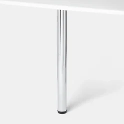 Pied de plan de travail GoodHome Nantua H. 87.5 cm / 90 cm x ø 6 cm chromé, 1 pièce