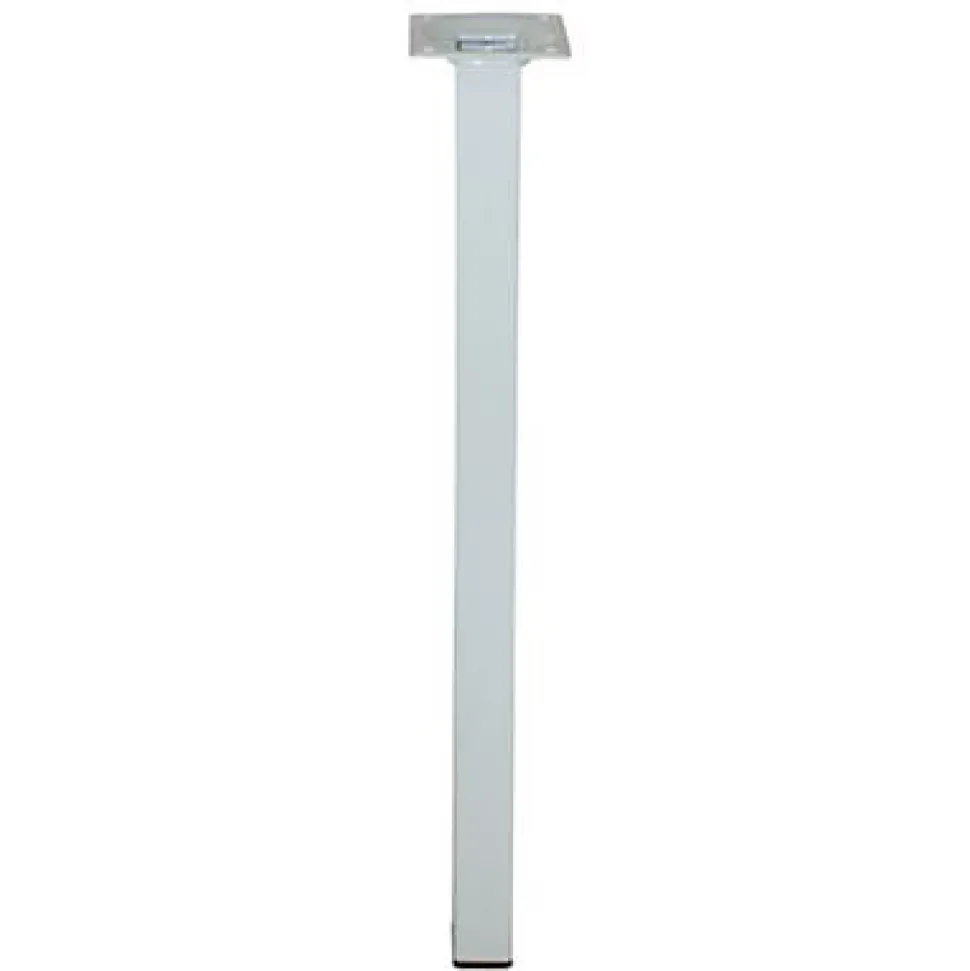 Pied de table Diall 25 x 25 x H. 350 mm blanc