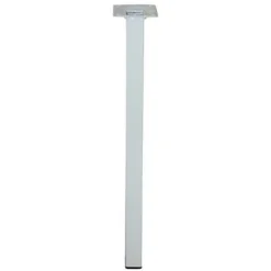 Pied de table Diall 25 x 25 x H. 800 mm blanc