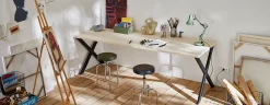 Pied de table modèle X Mottez H. 71 cm métal noir