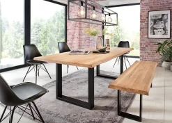 Pied de table rectangle Mottez H. 71 x l. 59 cm métal noir
