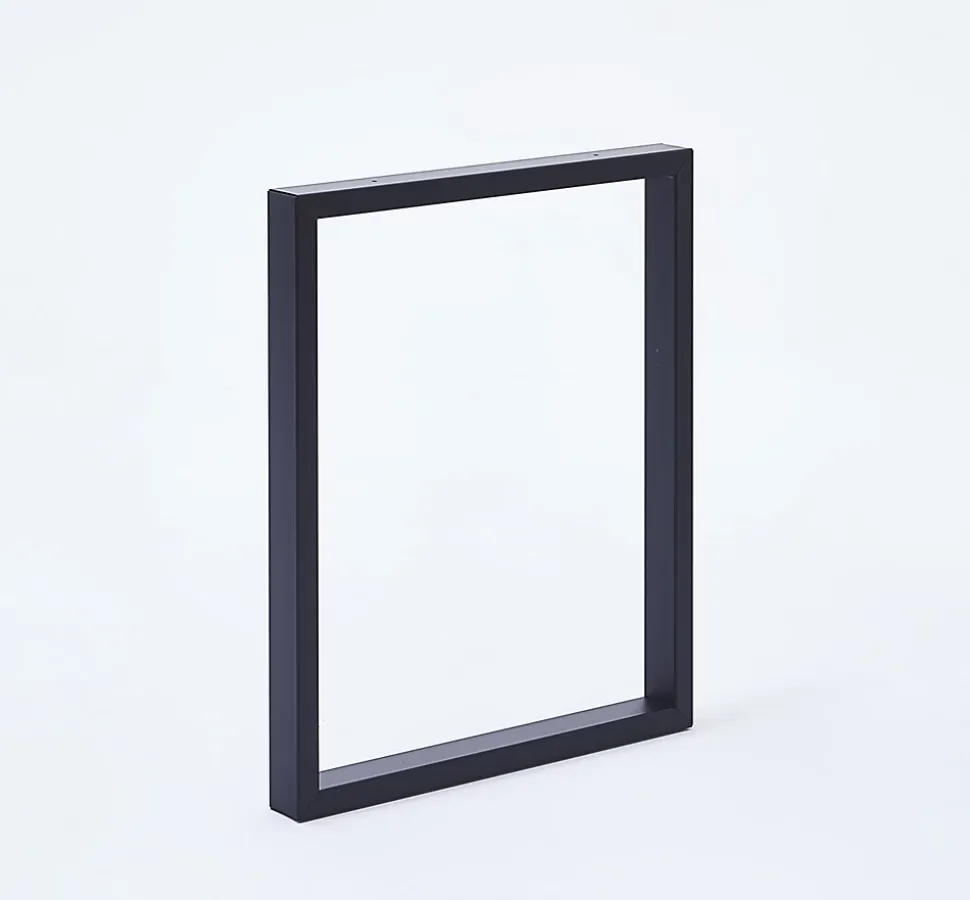 Pied de table rectangle Mottez H. 71 x l. 59 cm métal noir