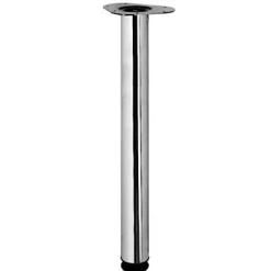 Pied de table réglable Diall ø76 x H. 1100 mm chrome