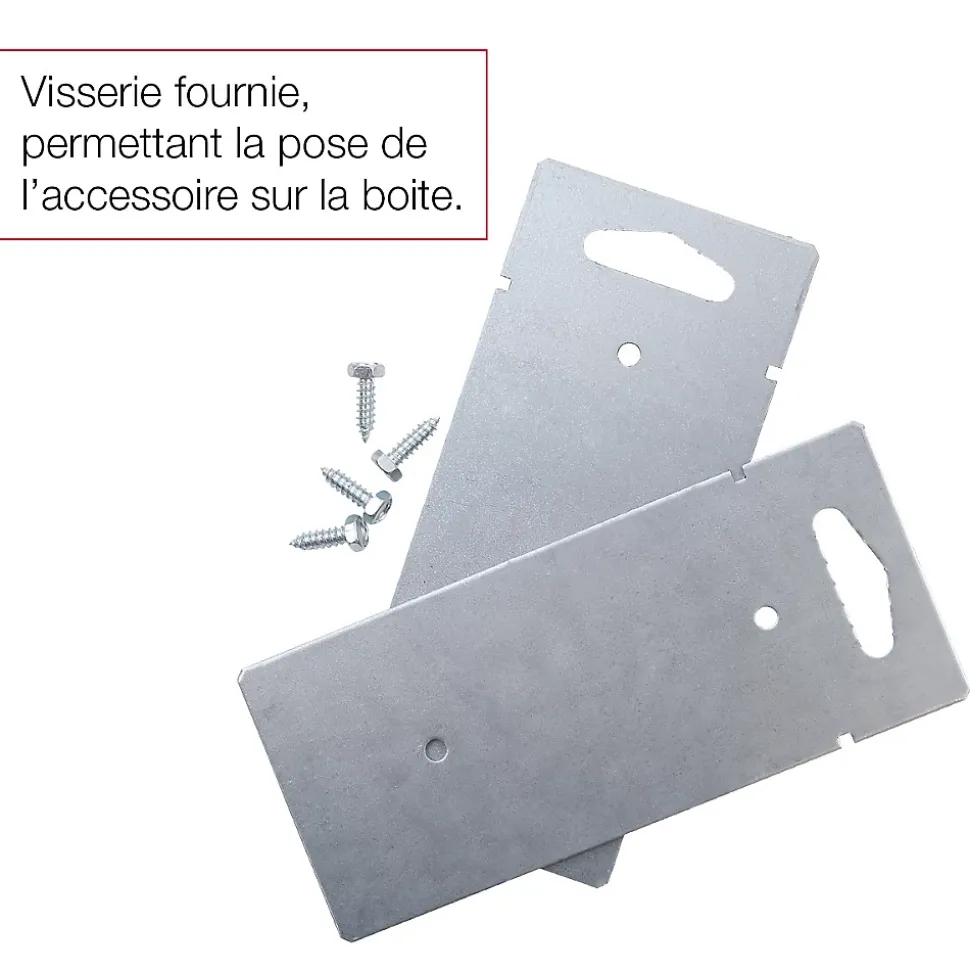 Pied latéral à sceller Gris anthracite mat sablé REN 0206MS