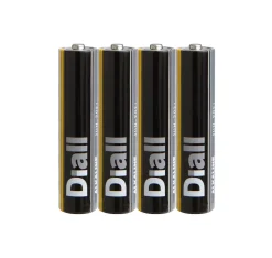 Pile alcaline AAA (LR03) Diall, lot de 4