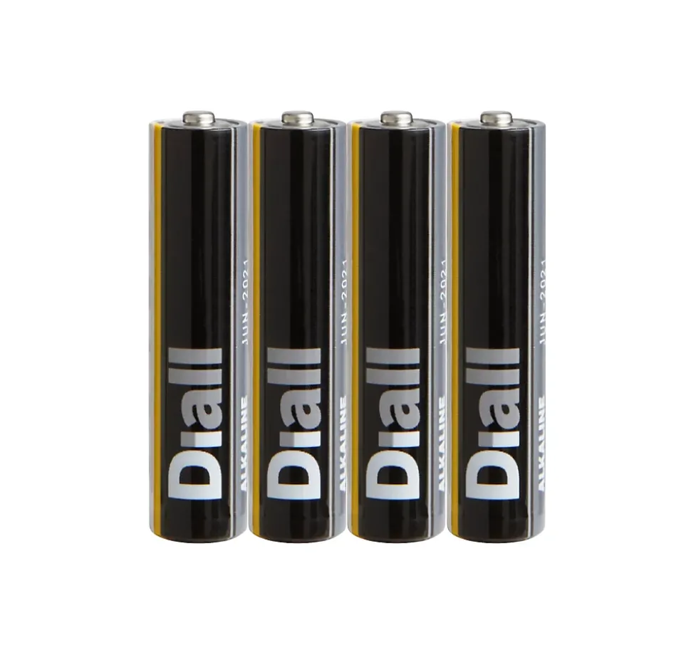 Pile alcaline AAA (LR03) Diall, lot de 4