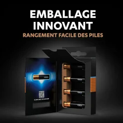 Pile alcaline AAA (LR03) Duracell Optimum, lot de 8