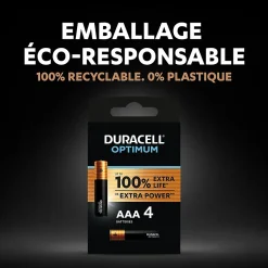 Pile alcaline AAA (LR03) Duracell Plus, lot de 18