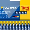 Pile alcaline AAA LR3 Varta Longlife Power, lot de 20