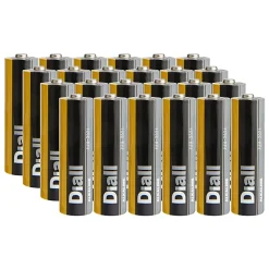 Pile alcaline AA (LR6) Diall, lot de 24