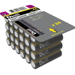 Pile alcaline AA (LR6) Diall, lot de 24