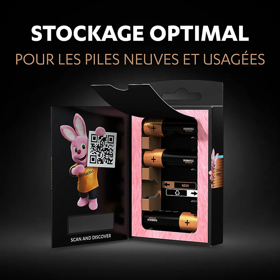 Pile alcaline AA (LR6) Duracell Optimum, lot de 5