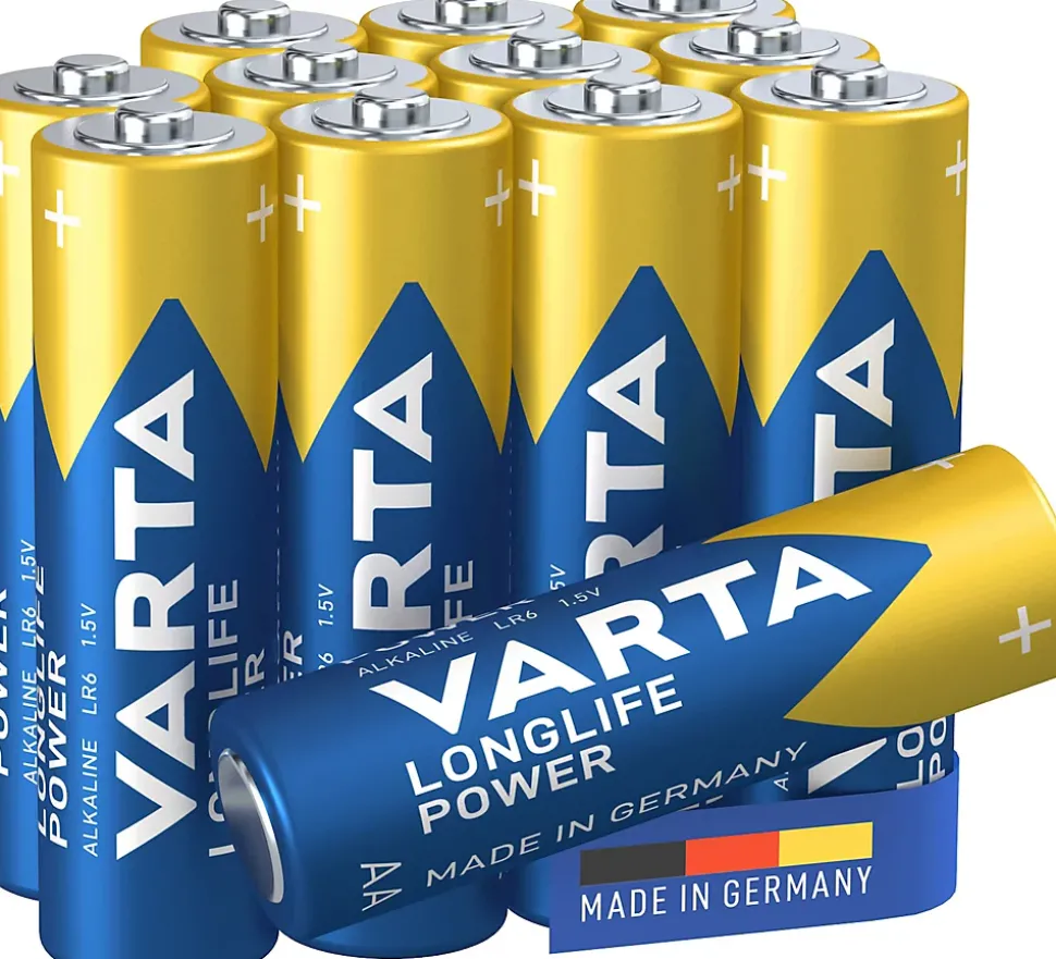 Pile alcaline AA (LR6) Varta Long-life Power, lot de 12